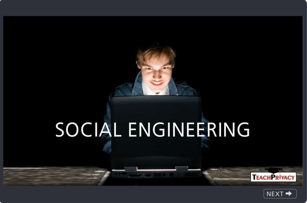 Data Security Training Social Engineering