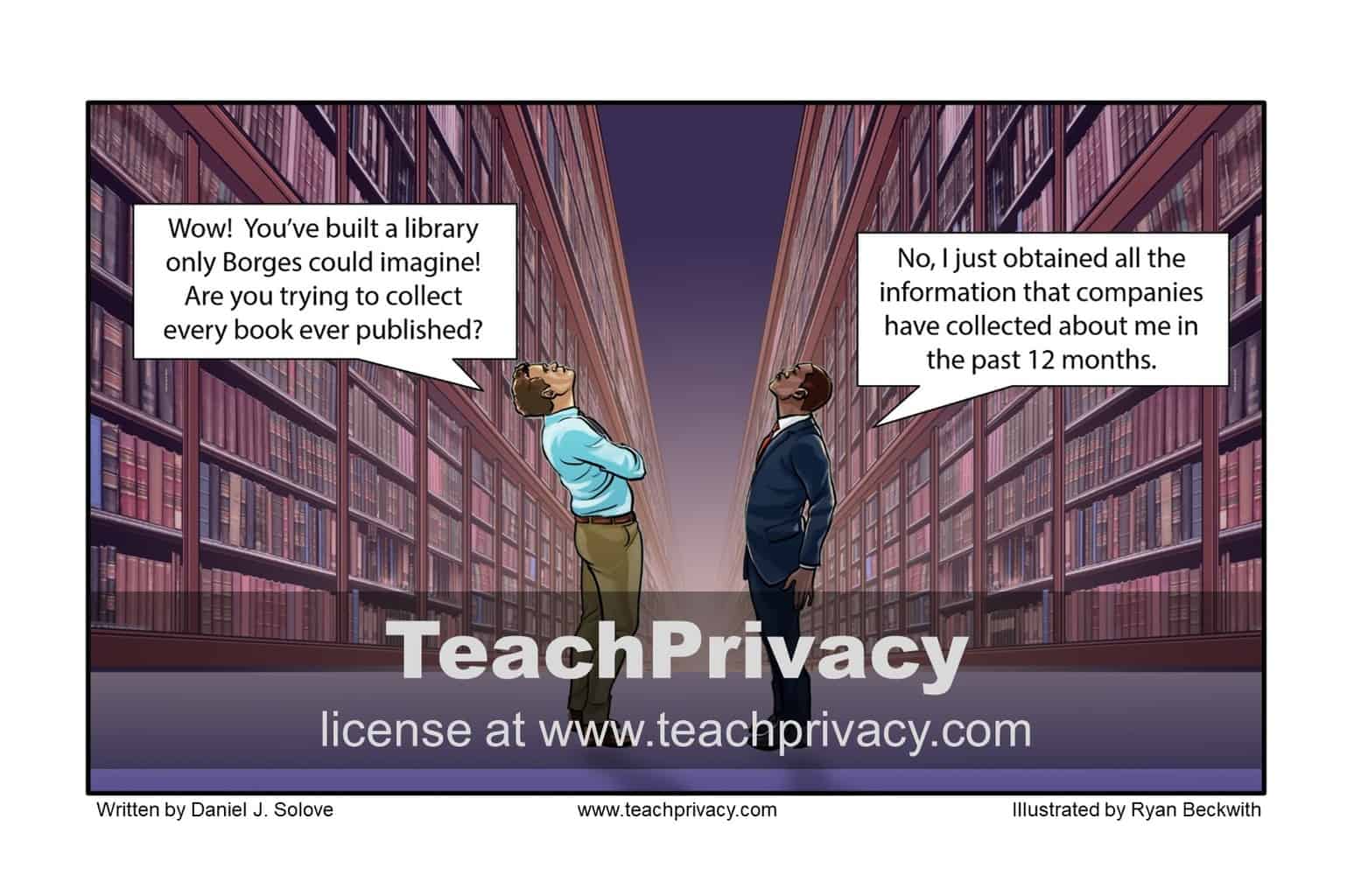 TeachPrivacy Cartoon - CCPA Data Collection Information
