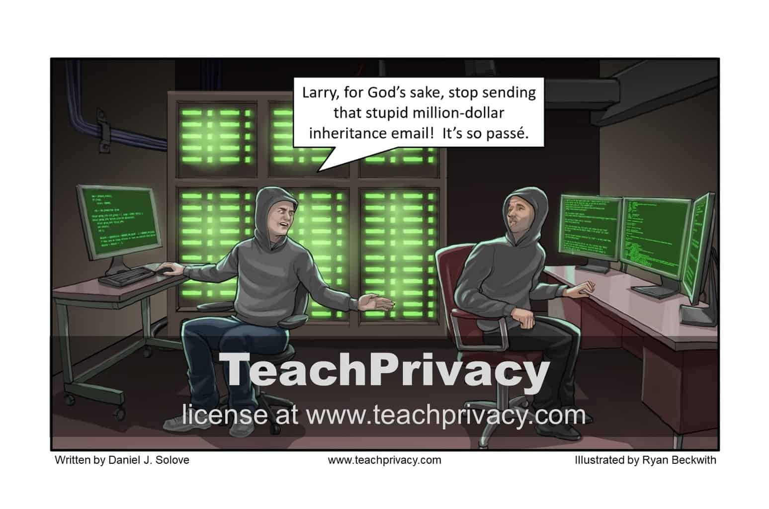 TeachPrivacy Cartoon - Similar Phishing Scams