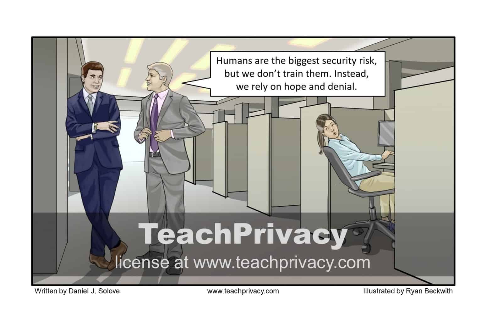 TeachPrivacy Cartoon - Humans Biggest Security Risk