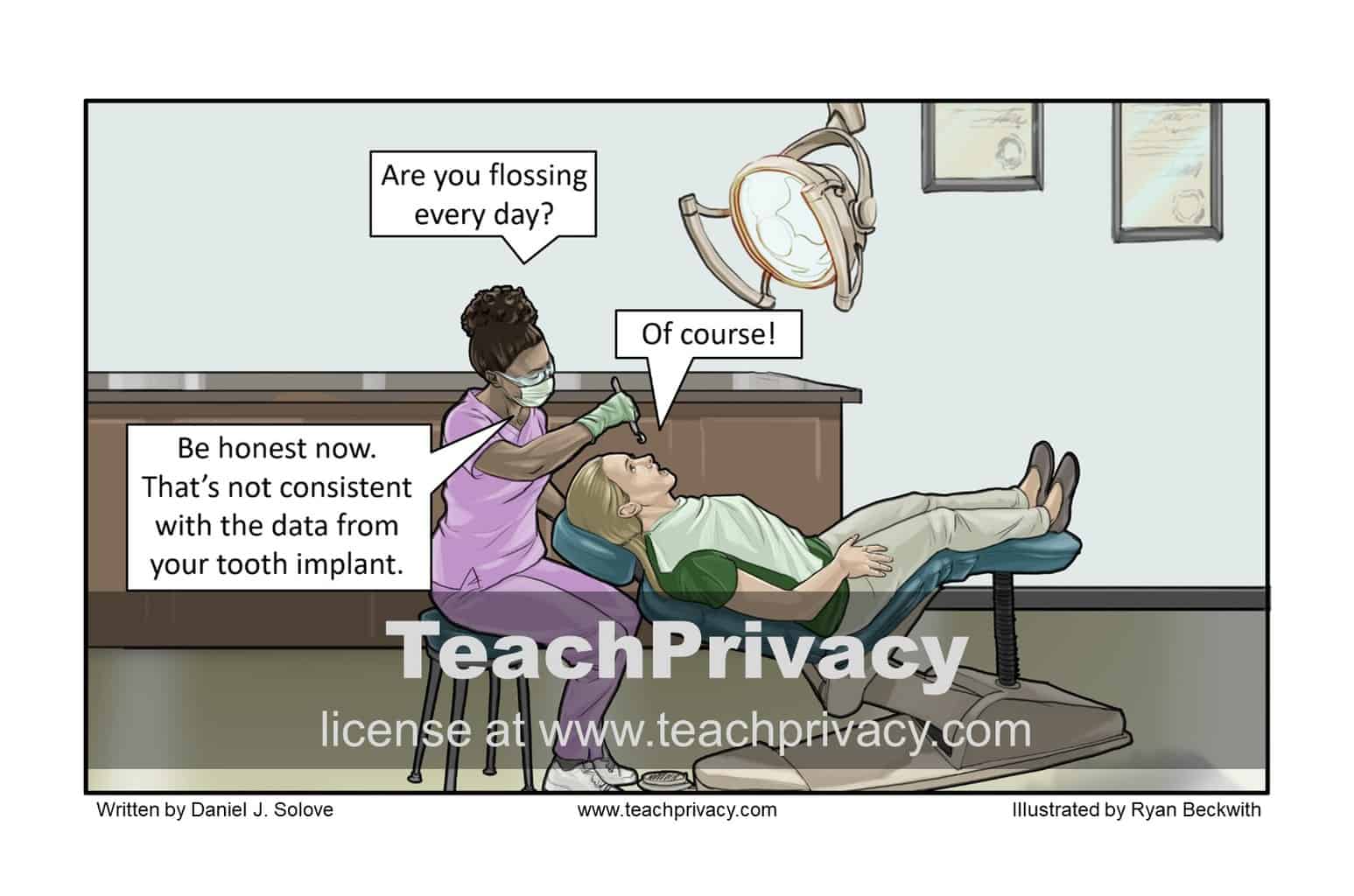 TeachPrivacy Cartoon - Internet of Things Dentist