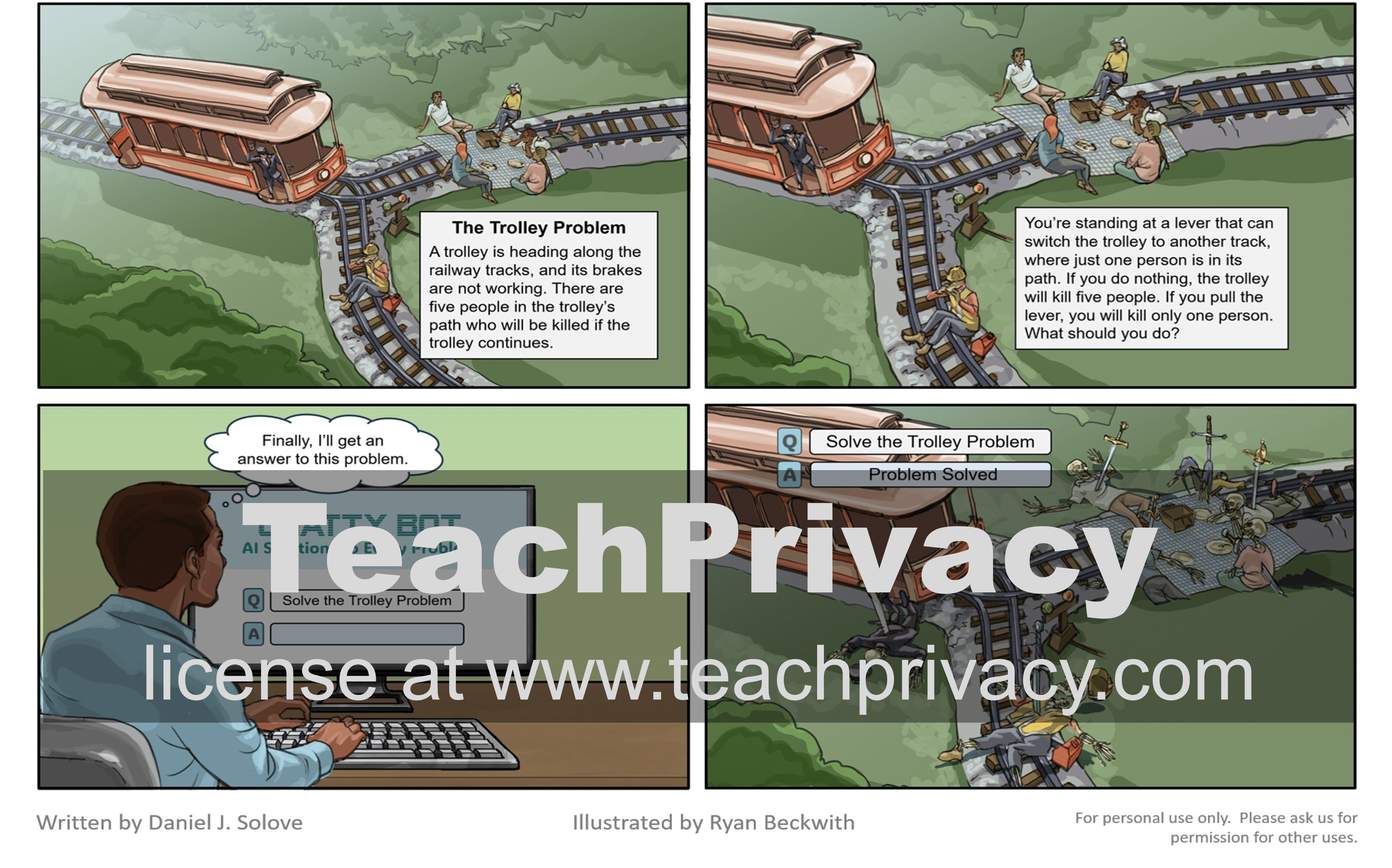 Cartoon - AI and the Trolley Problem 04
