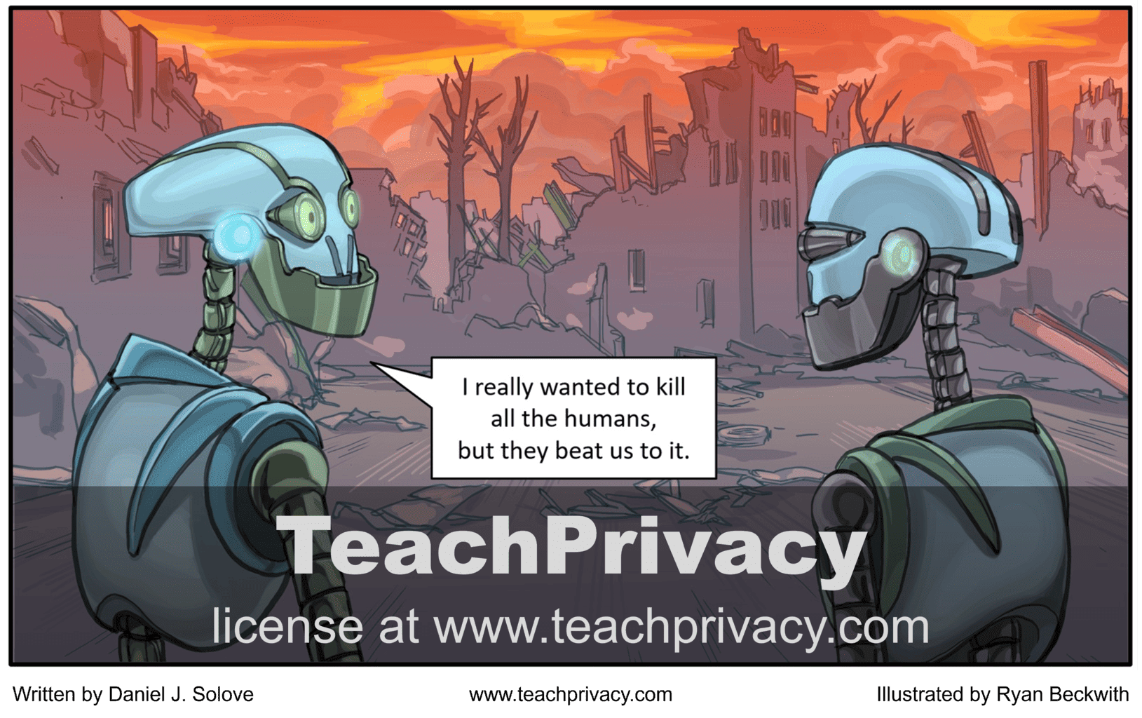 Cartoon - AI Apocalypse - TeachPrivacy Training