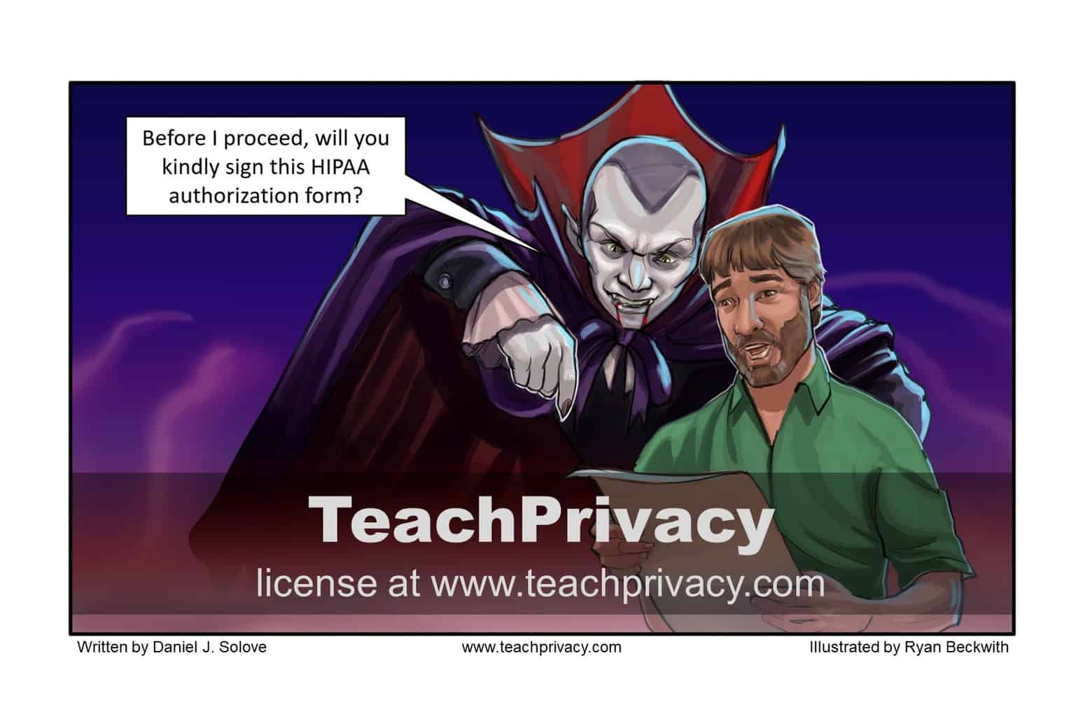 TeachPrivacy Cartoon - HIPAA Authorization