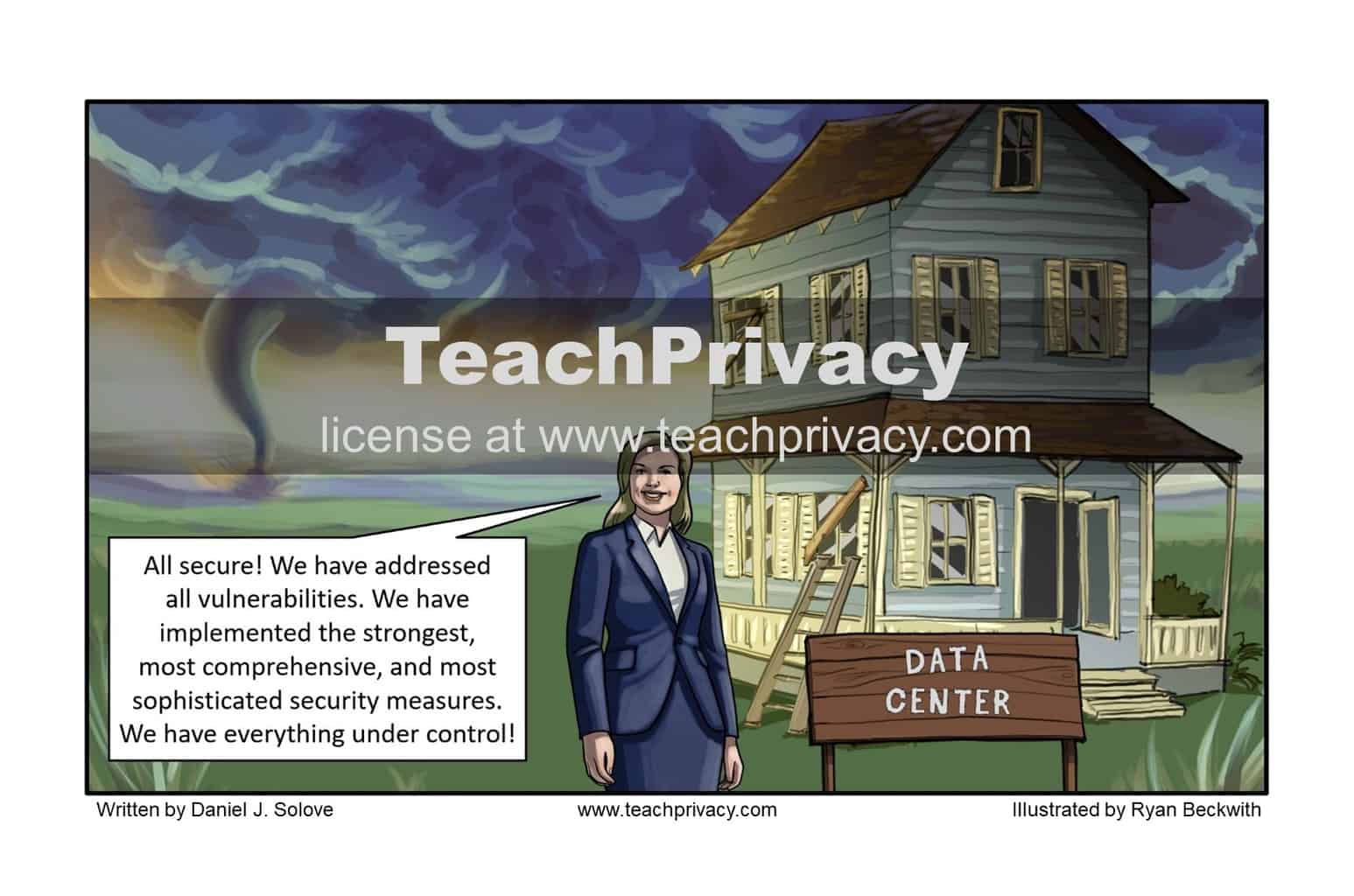 TeachPrivacy Cartoon - Data Security Vulnerabilities
