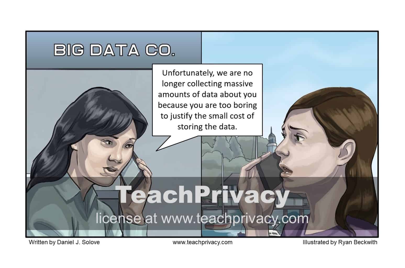 TeachPrivacy Cartoon - Big Data Bored