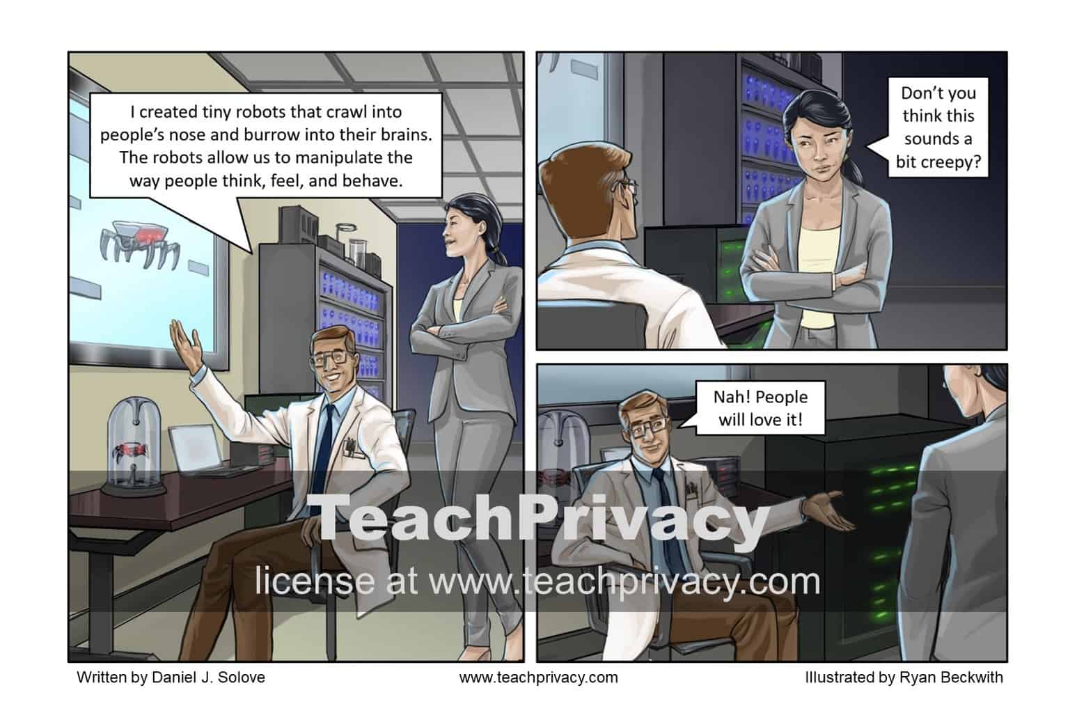 TeachPrivacy Cartoon - Privacy and Manipulation