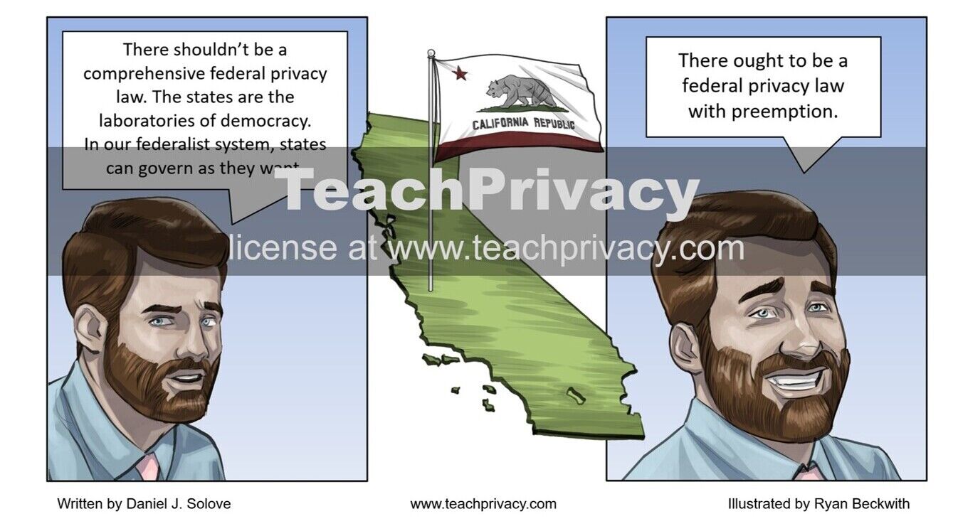 Cartoon Preemption of State Privacy Law - TeachPrivacy Training