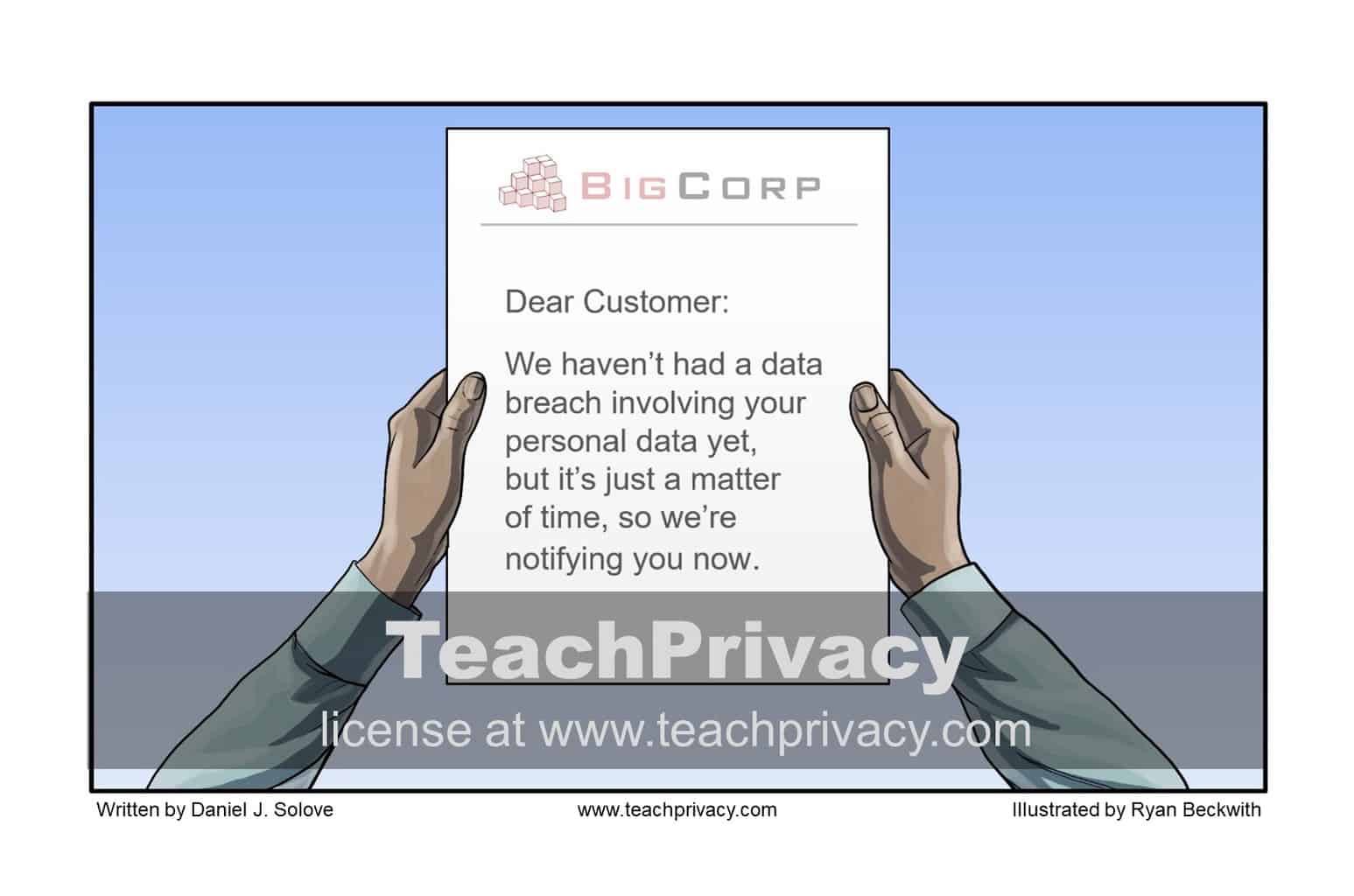 TeachPrivacy Cartoon - Inevitability of a Breach